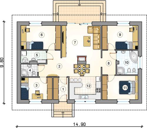 Rzut parteru POW. 0,0 m²