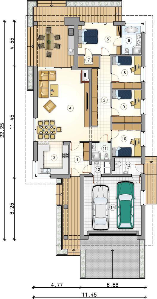 Rzut parteru POW. 0,0 m²