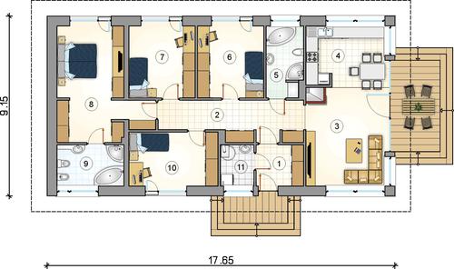 Rzut parteru POW. 0,0 m²