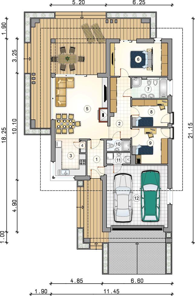 Rzut parteru POW. 0,0 m²