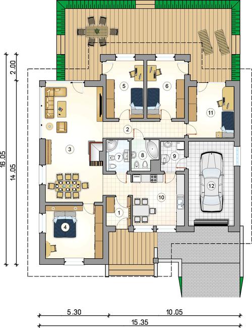 Rzut parteru POW. 0,0 m²
