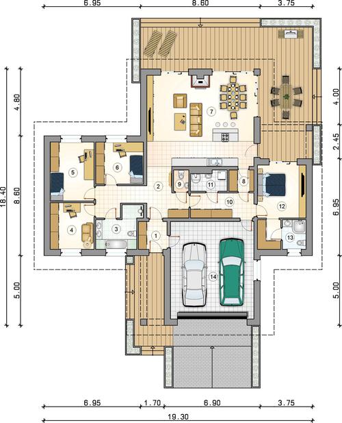 Rzut parteru POW. 0,0 m²