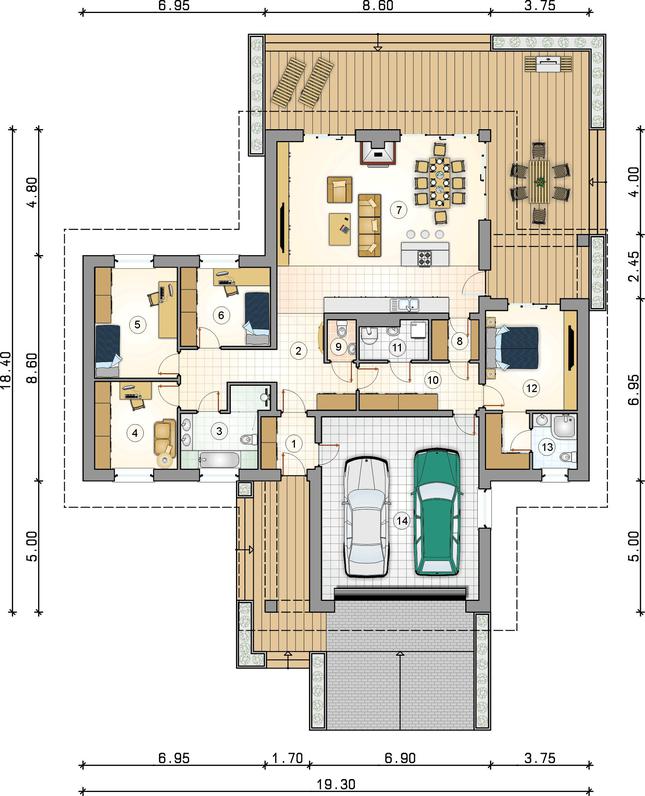 Rzut parteru POW. 0,0 m²