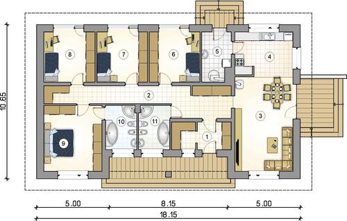 Rzut parteru POW. 0,0 m²