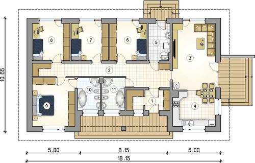 Rzut parteru POW. 0,0 m²