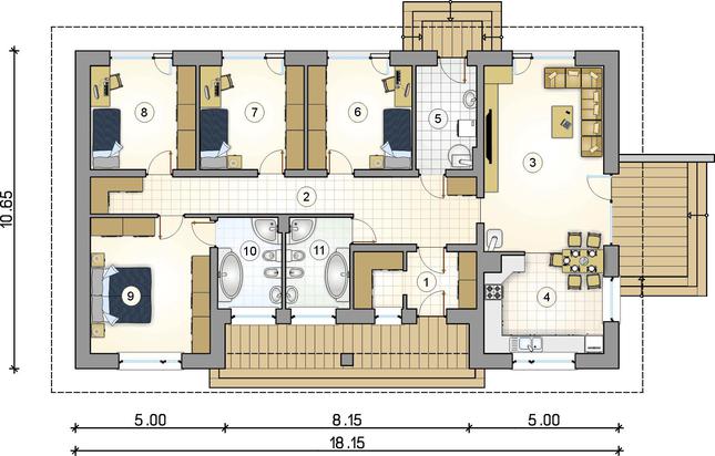 Rzut parteru POW. 0,0 m²