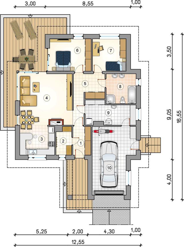 Rzut parteru POW. 0,0 m²