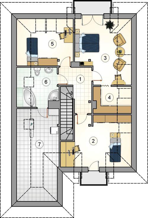 Rzut poddasza POW. 0,0 m²