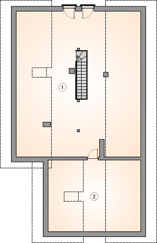 Rzut poddasza POW. 0,0 m²
