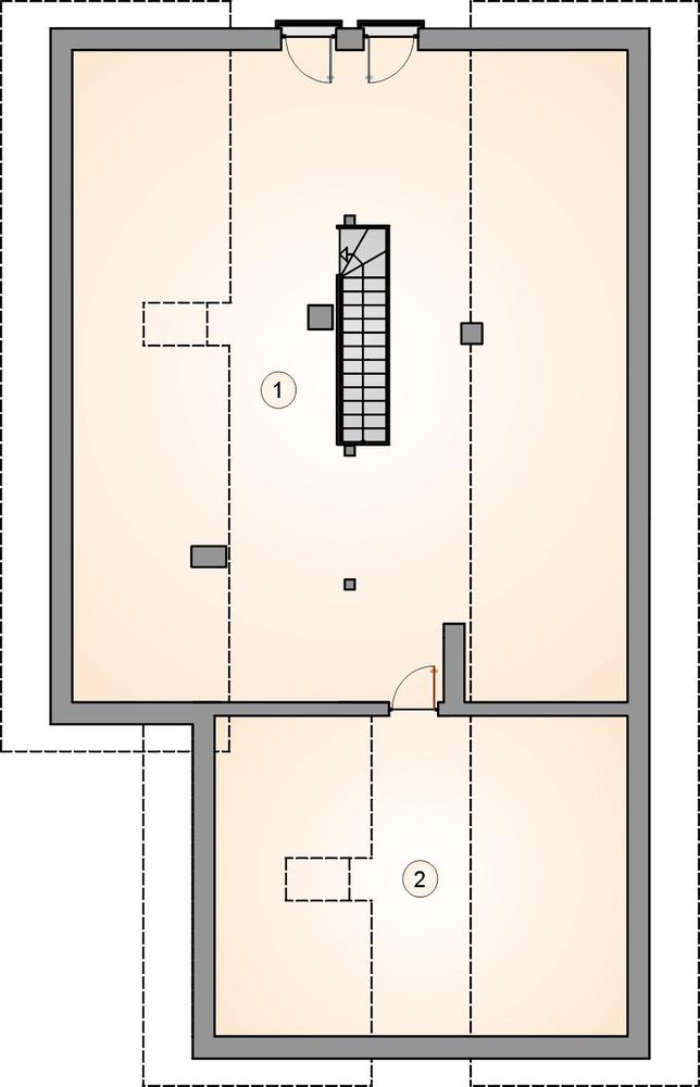 Rzut poddasza POW. 0,0 m²