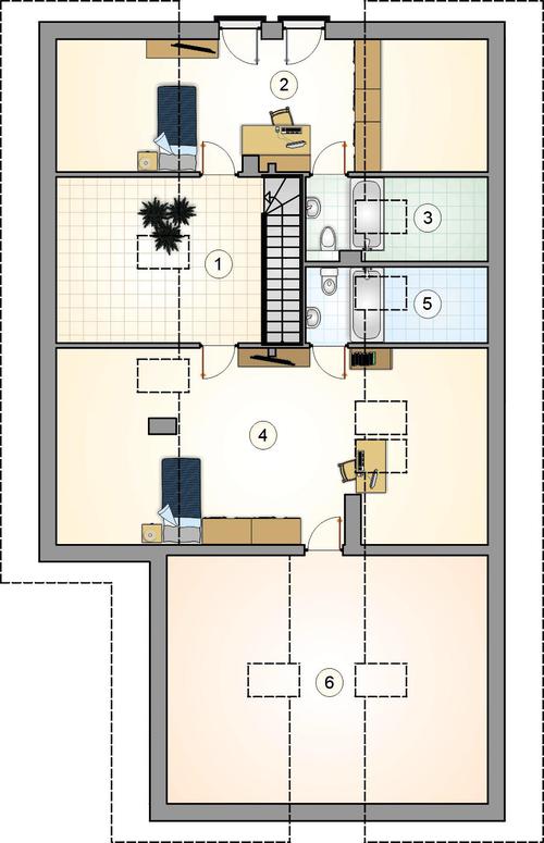 Rzut poddasza POW. 0,0 m²