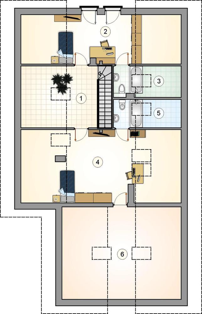 Rzut poddasza POW. 0,0 m²