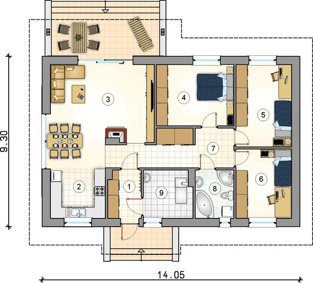 Rzut parteru POW. 0,0 m²