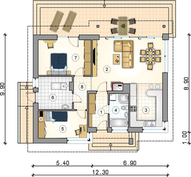 Rzut parteru POW. 0,0 m²