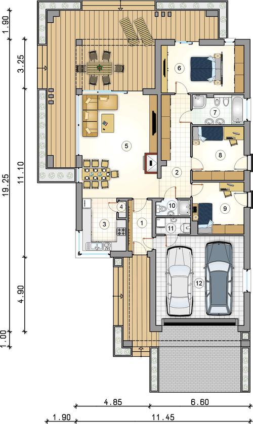 Rzut parteru POW. 0,0 m²
