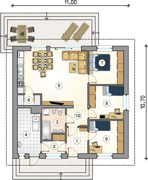 Rzut parteru POW. 0,0 m²