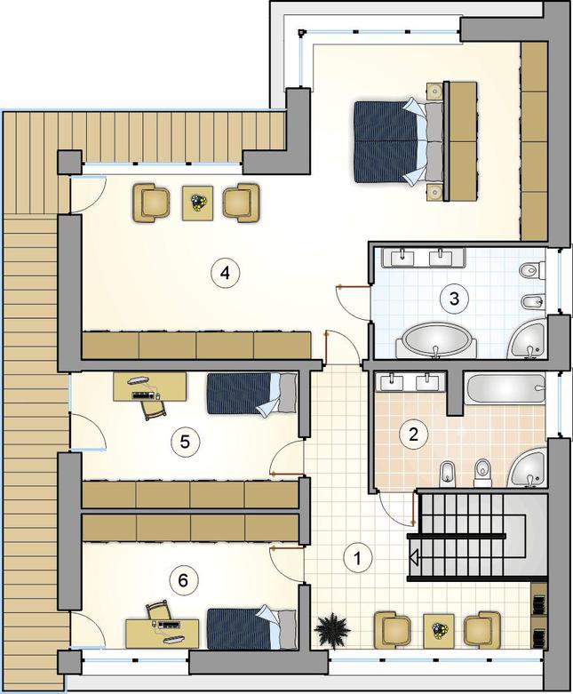 Rzut piętra POW. 0,0 m²