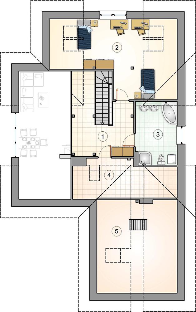 Rzut poddasza POW. 0,0 m²