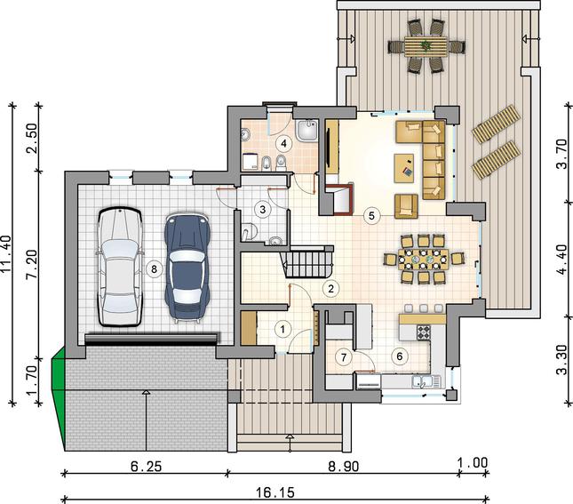 Rzut parteru POW. 0,0 m²