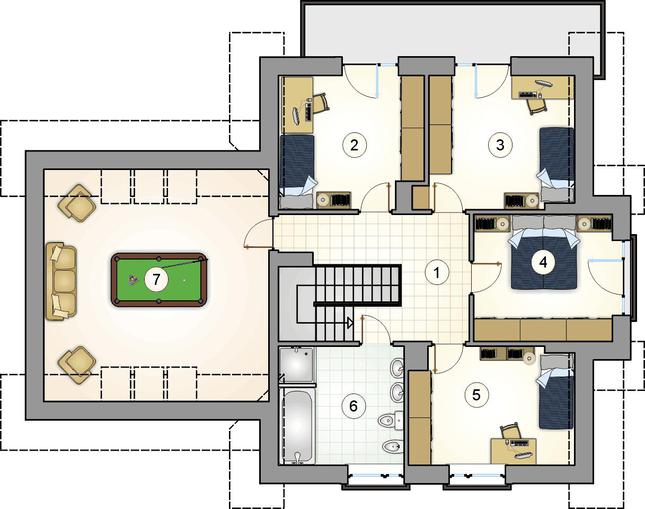 Rzut poddasza POW. 0,0 m²