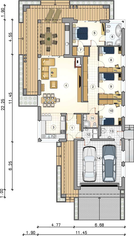 Rzut parteru POW. 0,0 m²