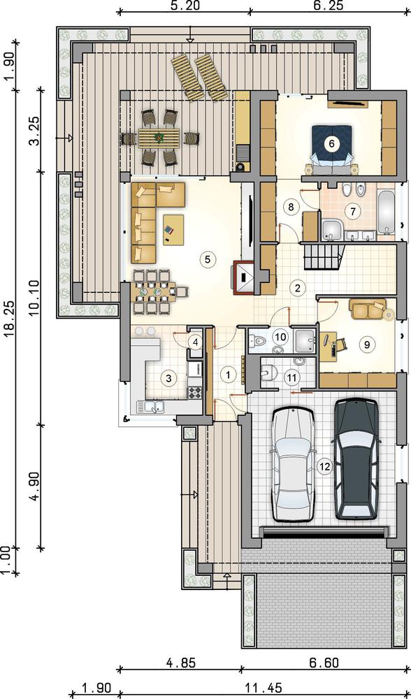 Rzut parteru POW. 0,0 m²