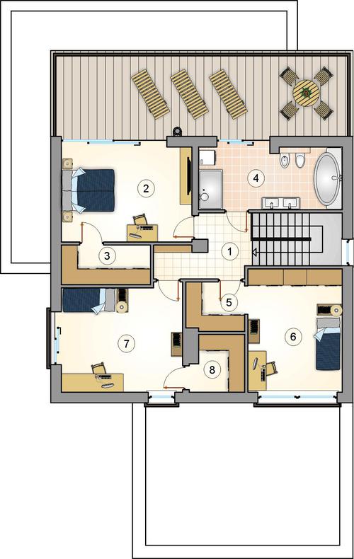 Rzut piętra POW. 0,0 m²