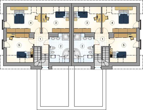 Rzut poddasza POW. 0,0 m²