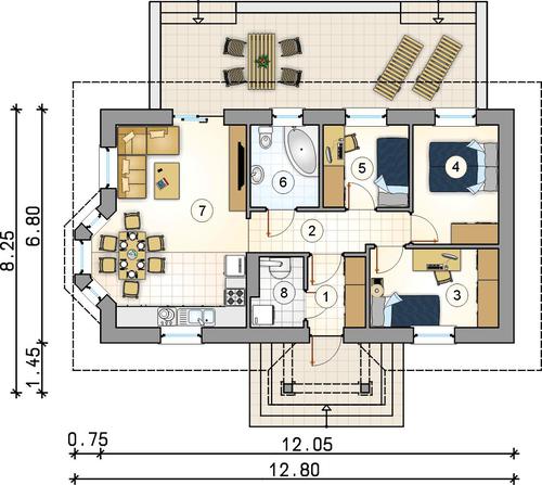 Rzut parteru POW. 0,0 m²