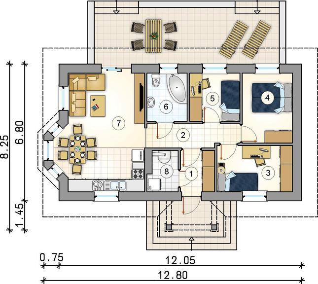 Rzut parteru POW. 0,0 m²