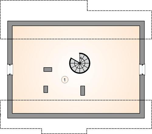Rzut poddasza POW. 0,0 m²
