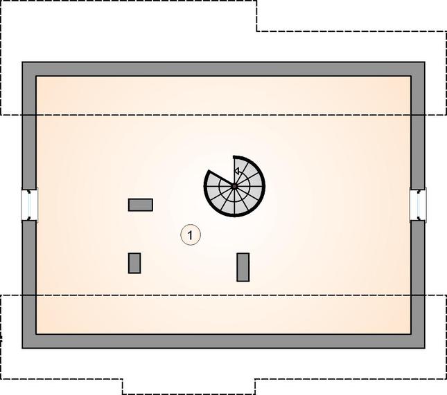 Rzut poddasza POW. 0,0 m²