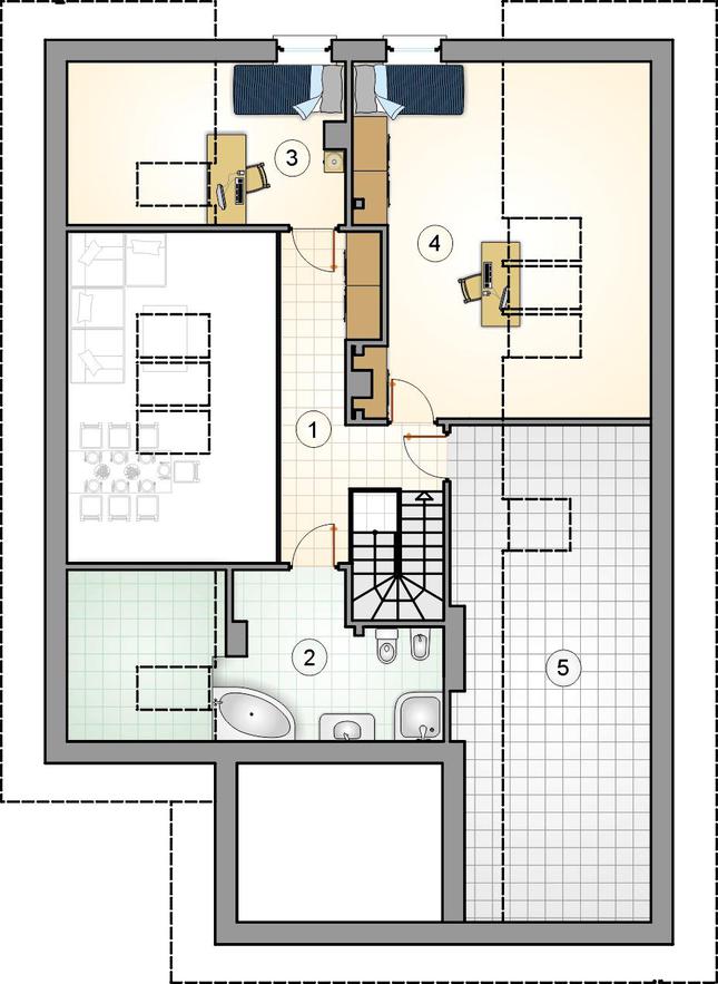 Rzut poddasza POW. 0,0 m²