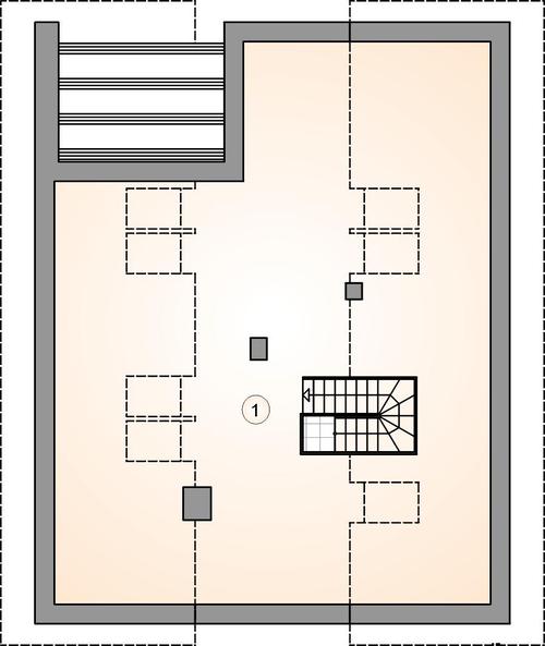 Rzut poddasza POW. 0,0 m²