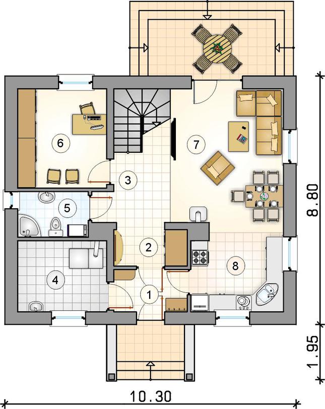 Rzut parteru POW. 0,0 m²