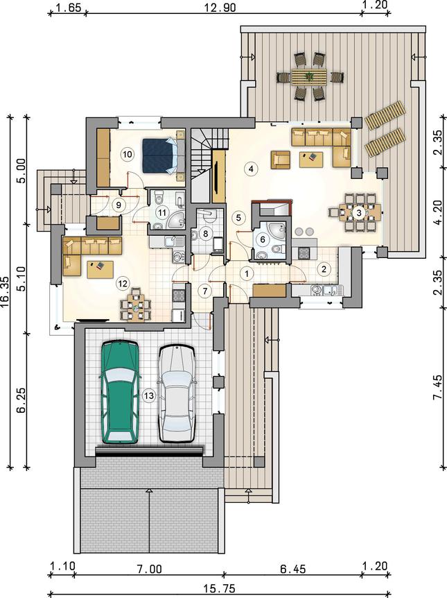 Rzut parteru POW. 0,0 m²