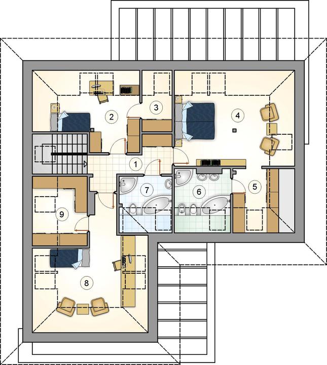 Rzut poddasza POW. 0,0 m²