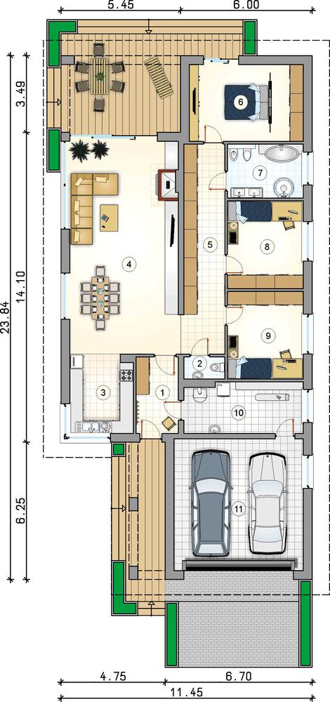 Rzut parteru POW. 0,0 m²