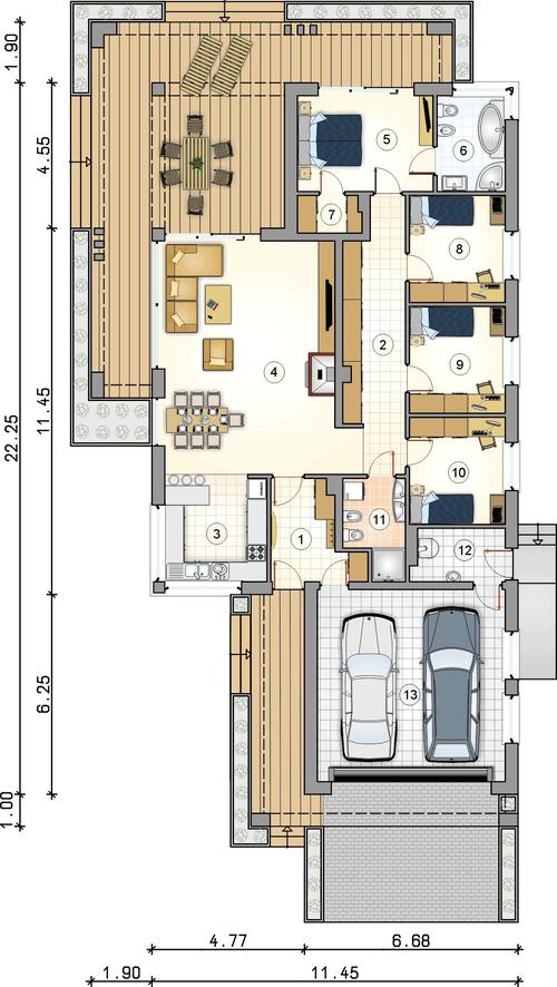 Rzut parteru POW. 0,0 m²