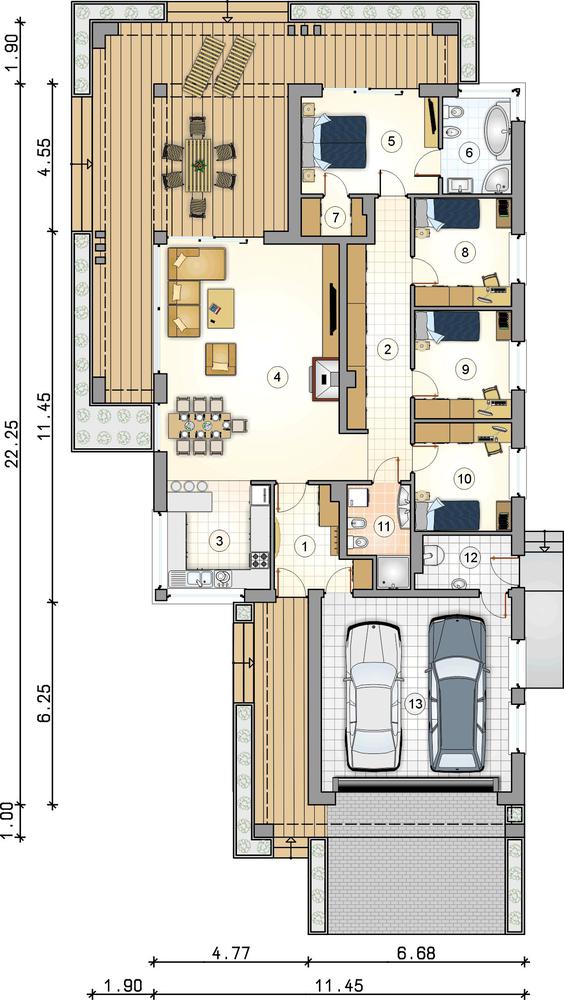 Rzut parteru POW. 0,0 m²