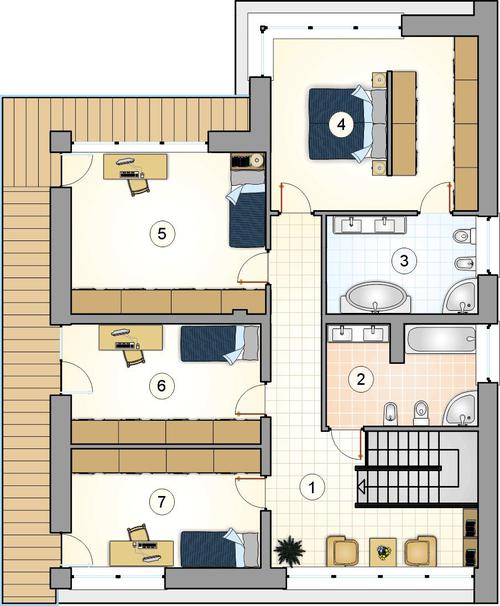 Rzut piętra POW. 0,0 m²