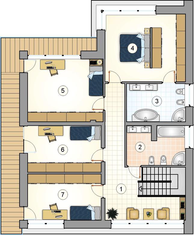Rzut piętra POW. 0,0 m²
