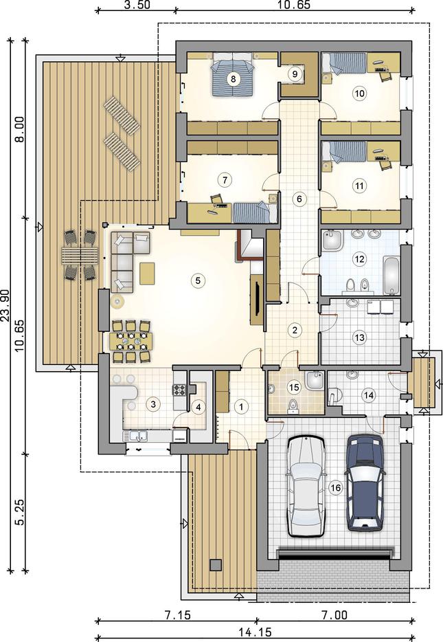Rzut parteru POW. 0,0 m²