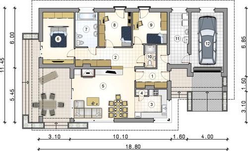Rzut parteru POW. 0,0 m²