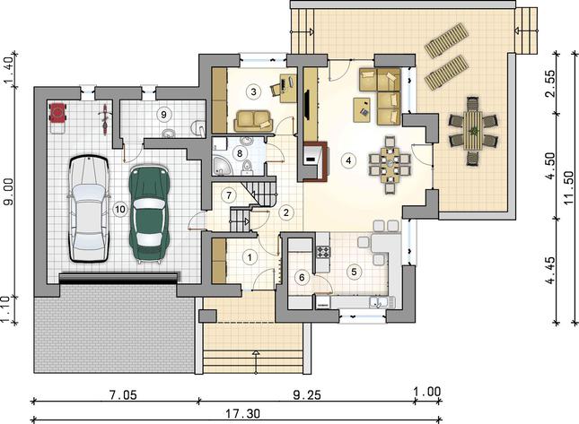 Rzut parteru POW. 0,0 m²