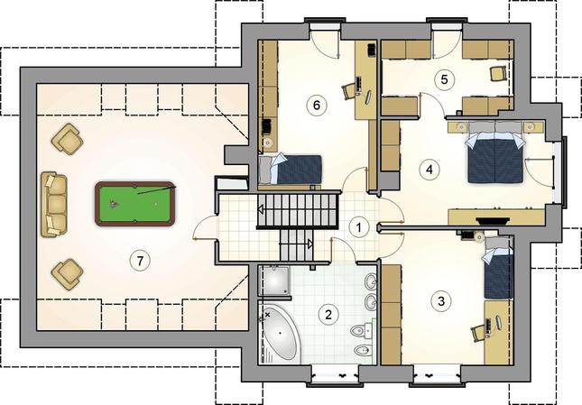 Rzut poddasza POW. 0,0 m²