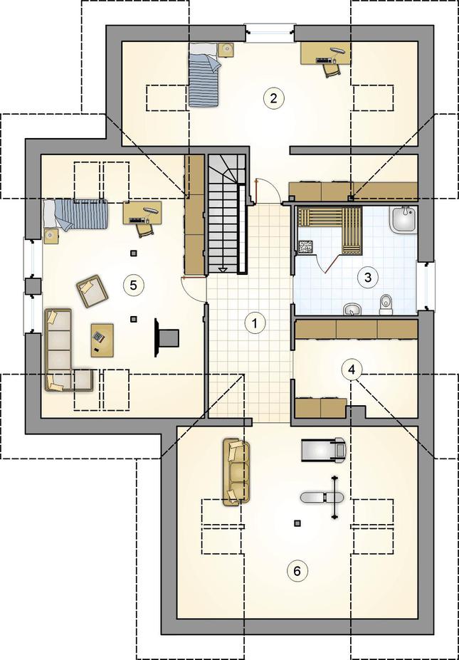 Rzut poddasza POW. 0,0 m²