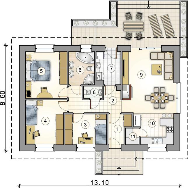 Rzut parteru POW. 0,0 m²