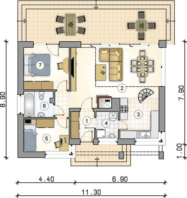 Rzut parteru POW. 0,0 m²