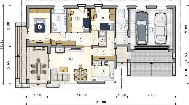Rzut parteru POW. 0,0 m²